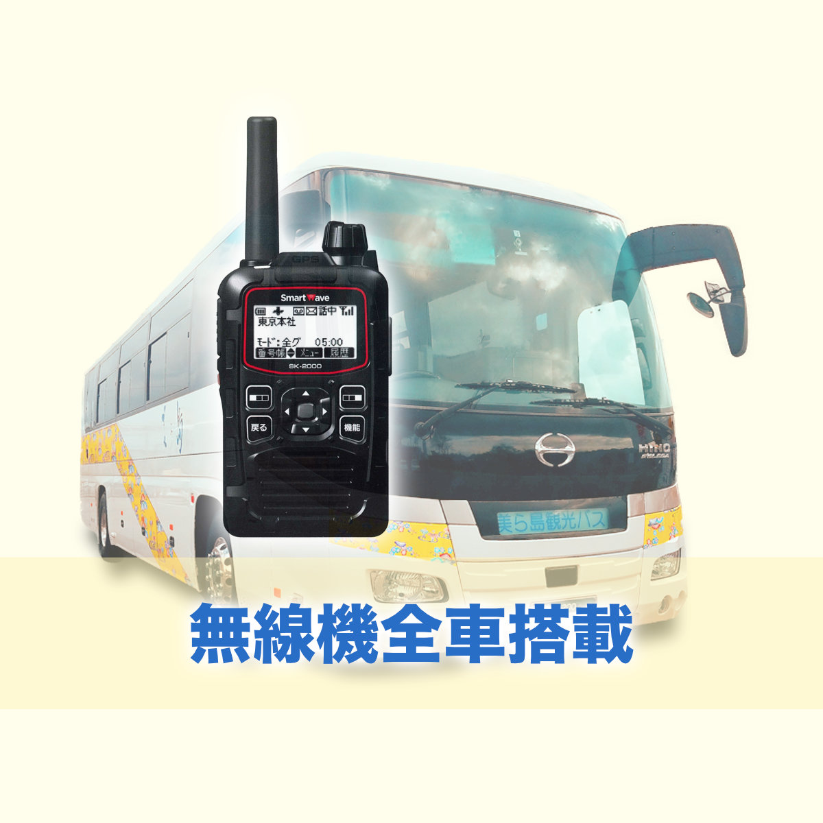 全車に無線機搭載